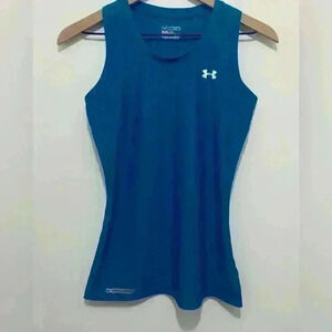 Under Armour HeatGear Racerback Athletic Tank Top Women’s Size Small, Royal Blue